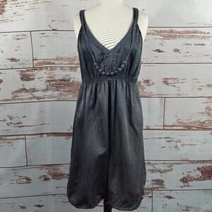 EDC by Esprit Silk Sleeveless Dress Grey Size 10